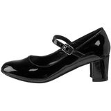 Preto Verniz 5 cm SCHOOLGIRL-50 classico calçados scarpini