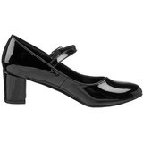 Preto Verniz 5 cm SCHOOLGIRL-50 classico calçados scarpini