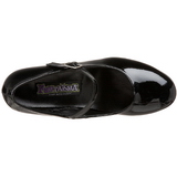 Preto Verniz 5 cm SCHOOLGIRL-50 classico calçados scarpini