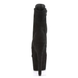 Preto faux suede 18 cm ADORE-1021FS botinha pole dance