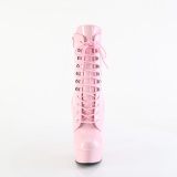 Rosa 15 cm DELIGHT-1020 botinha de saltos pole dance