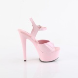 Rosa 15 cm GLEAM-609 Sapatos plataforma de salto