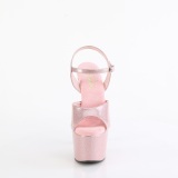 Rosa 18 cm ADORE-709GP glitter plataforma zapatos mulher
