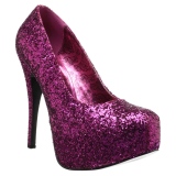 Rosa Glitter 14,5 cm Burlesque TEEZE-06GW scarpin pés largos para homem