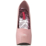 Rosa Glitter 14,5 cm Burlesque TEEZE-31G Platform Scarpin Sapatos