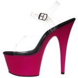 Rosa Neon 18 cm ADORE-708UV Saltos Altos Plataforma