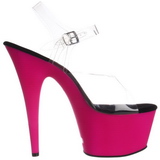 Rosa Neon 18 cm ADORE-708UV Saltos Altos Plataforma