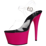 Rosa Neon 18 cm ADORE-708UV Saltos Altos Plataforma
