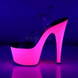 Rosa Neon 18 cm ADORE-708UV Saltos Altos Plataforma