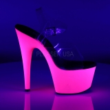 Rosa Neon 18 cm ADORE-708UV Saltos Altos Plataforma