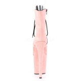 Rosa faux suede 20 cm FLAMINGO-1021FS botinha pole dance