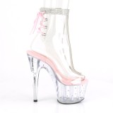 Rosa glitter 18 cm STARDUST-1018C-2RS botinha de saltos pole dance