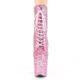 Rosa glitter 20 cm FLAMINGO-1020GWR botinha de saltos pole dance