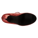 Scarpin mary jane glitter 8 cm GLINDA-50G cosplay sapatos de princesa