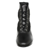 Tecido de renda 5 cm DAME-05 Botinha vitorianas com salto vintage preto