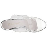 Transparente 12 cm FLAIR-402 Tamancos Altos para Homens