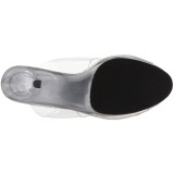 Transparente 12 cm FLAIR-402 Tamancos Altos para Homens