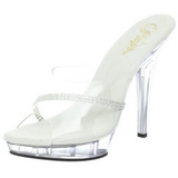 Transparente 13 cm Fabulicious LIP-101R Mules Saltos Altos