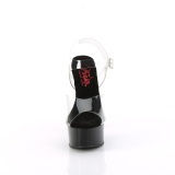 Transparente 15 cm GLEAM-608 sapatos de saltos pole dance