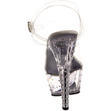 Transparente 15 cm STARDUST-608 calçados femininos com salto alto