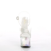 Transparente 18 cm ESTEEM-708RBP Holograma plataforma salto alto mulher