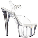 Transparente 18 cm Pleaser ADORE-708LS Saltos Altos Plataforma