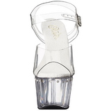 Transparente 18 cm Pleaser ADORE-708LS Saltos Altos Plataforma
