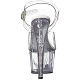 Transparente 18 cm Pleaser ADORE-708LS Saltos Altos Plataforma