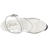 Transparente 18 cm Pleaser ADORE-708LS Saltos Altos Plataforma