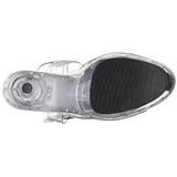 Transparente 18 cm Pleaser ADORE-708LS Saltos Altos Plataforma