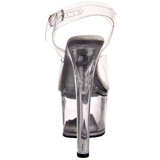 Transparente 18 cm TIPJAR-708-2 plataforma sandália para striper