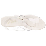 Transparente 18 cm TREASURE-708 plataforma sandália para striper