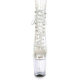 Transparente 20 cm FLAMINGO-1020C botas de saltos pole dance
