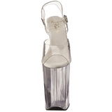 Transparente 23 cm Pleaser INFINITY-908 Saltos Altos Plataforma