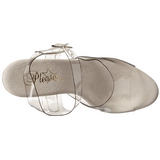 Transparente 23 cm Pleaser INFINITY-908 Saltos Altos Plataforma