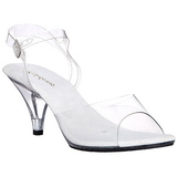 Transparente 8 cm BELLE-308 Saltos Altos para Homens