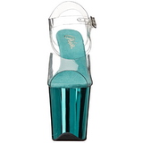 Turquesa 20 cm FLAMINGO-808 Cromo Plataforma Saltos Altos