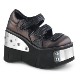 Vegan 11,5 cm DemoniaCult KERA-13 sapatos lolita plataforma