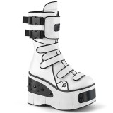 Vegan 11,5 cm KERA-108 plataforma botas alternativo branco