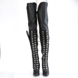 Vegan 13 cm SEDUCE-3082 botas longas acima do joelho com cadarco