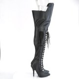 Vegan 13 cm SEDUCE-3082 botas longas acima do joelho com cadarco