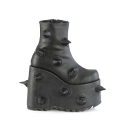 Vegan 18 cm SLAY-77 plataforma botinha alternativo preto