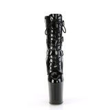 Vegan 20 cm FLAMINGO-1043 plataforma botas fivelas preto