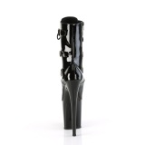Vegan 20 cm FLAMINGO-1043 plataforma botas fivelas preto