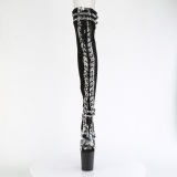 Vegan 20 cm FLAMINGO-3027SP Preto botas altas com salto alto