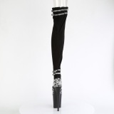 Vegan 20 cm FLAMINGO-3027SP Preto botas altas com salto alto