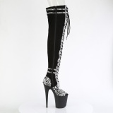 Vegan 20 cm FLAMINGO-3027SP Preto botas altas com salto alto