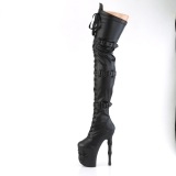 Vegan 20 cm RAPTURE-3028 crânio plataforma botas altas salto alto