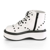 Vegan 5 cm DemoniaCult EMILY-315 botinha gotico com fivelas