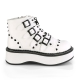 Vegan 5 cm DemoniaCult EMILY-315 botinha gotico com fivelas